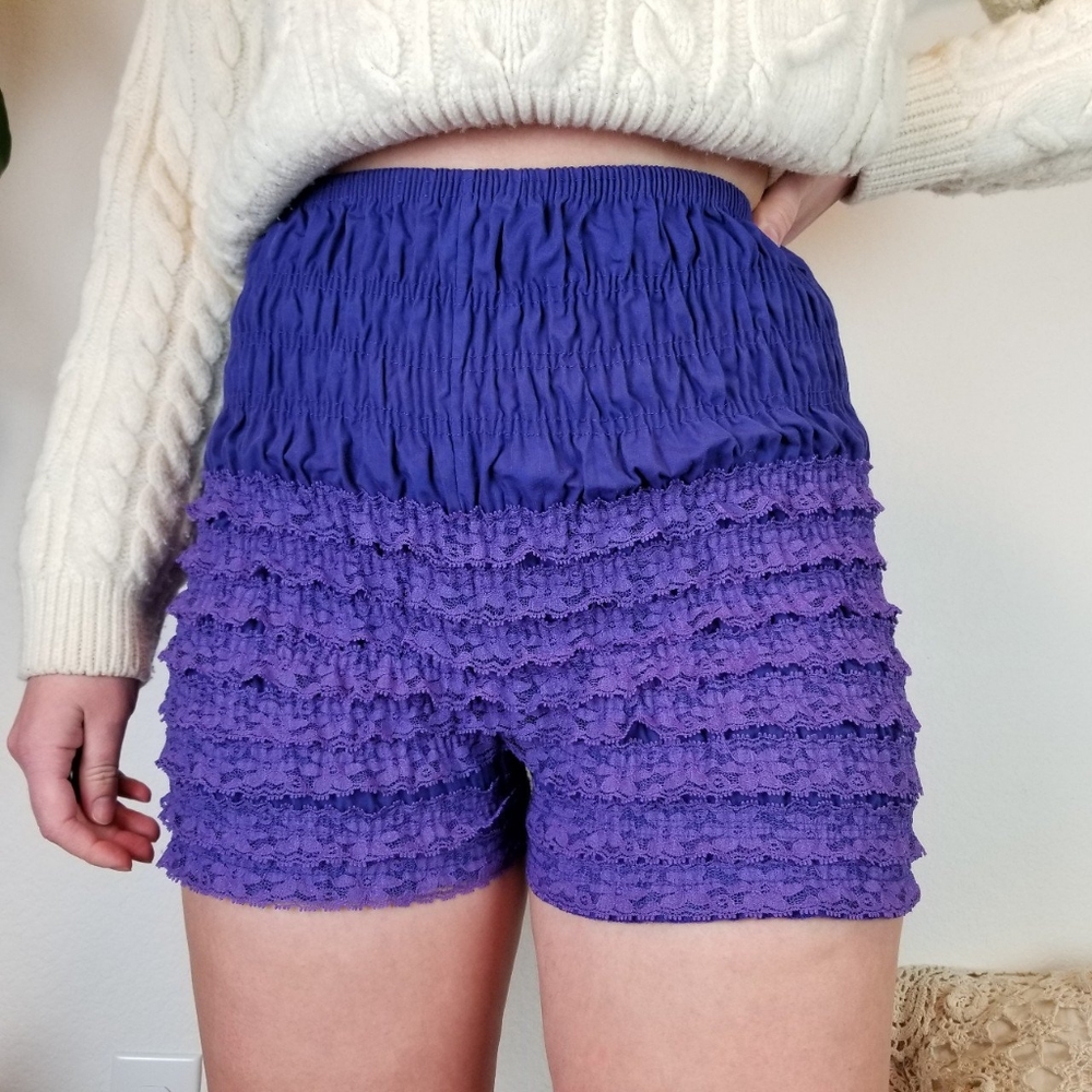 SOLD💫 60s Purple Square Dance Lace Bloomers